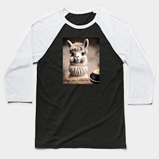 Llama Lover Coffee Lover Baseball T-Shirt